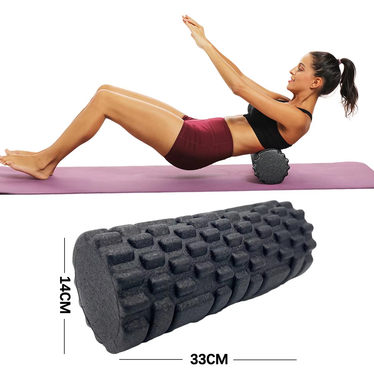 Home Gym Yoga - Rouleau de massage en mousse pour