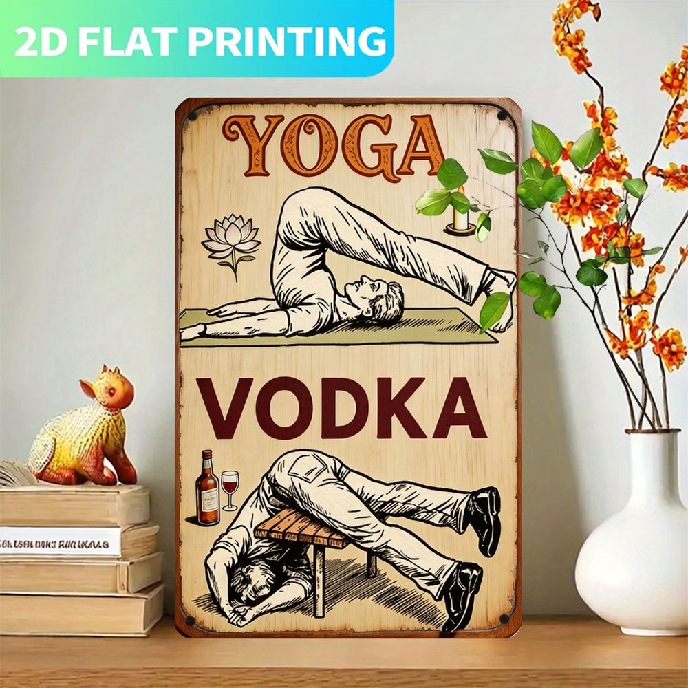 Panneau Métallique Vintage, Pa - Home Gym Yoga avis et prix