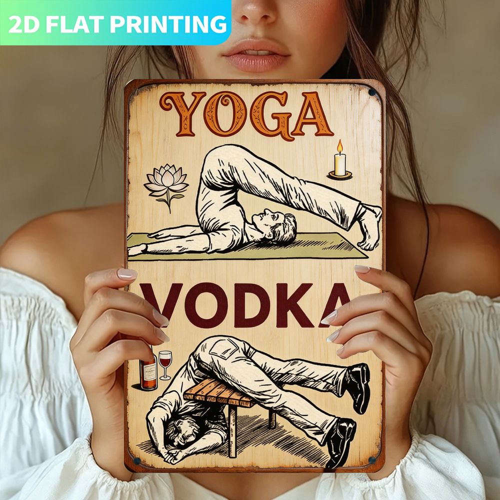 Panneau Métallique Vintage, Pa - Home Gym Yoga avis et prix