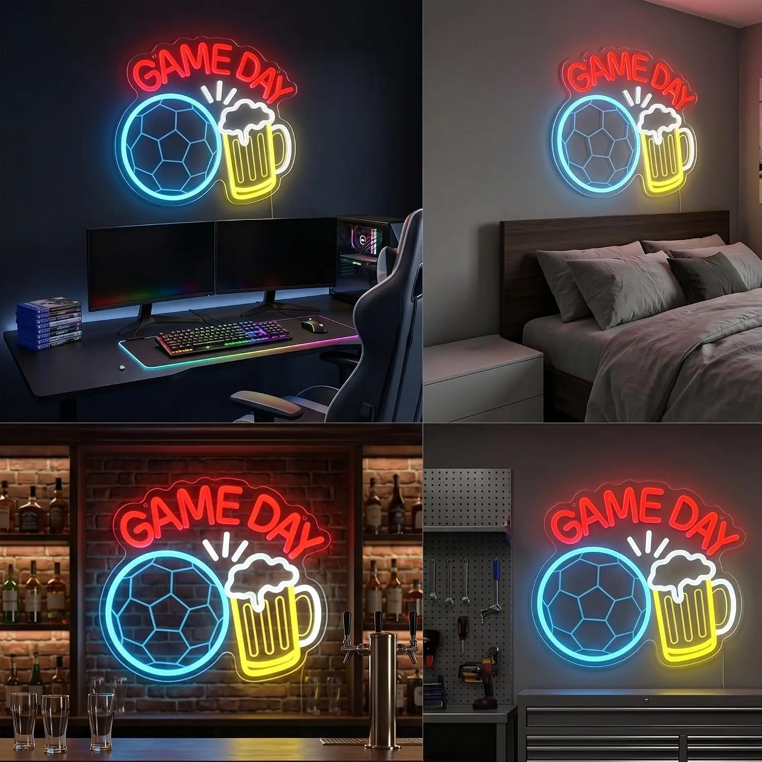 Enseigne néon LED, éclairage n - Home Gym Neon Sign avis et prix