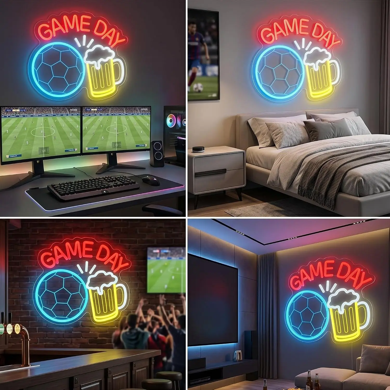 Enseigne néon LED, éclairage n - Home Gym Neon Sign avis et prix