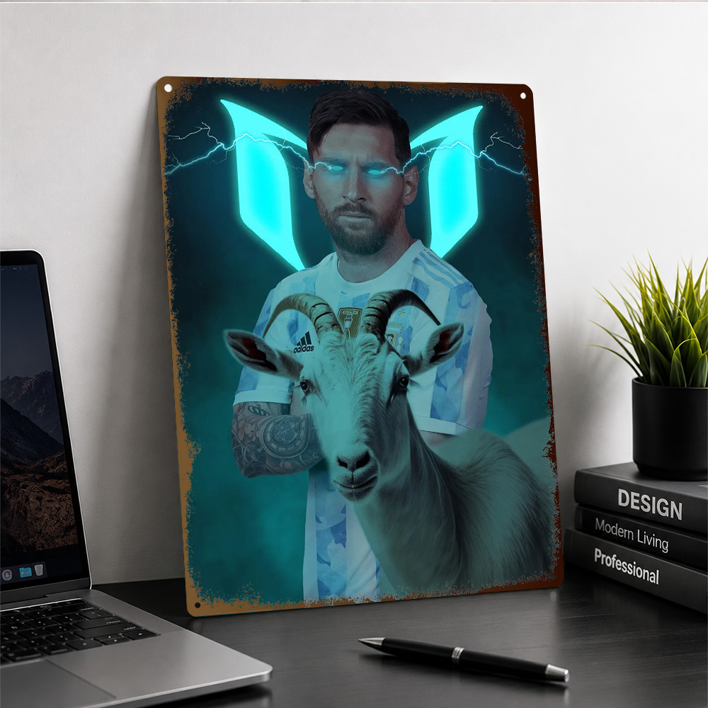 Affiche imprimée Lionel Messi  - Home Gym Neon Sign avis et prix