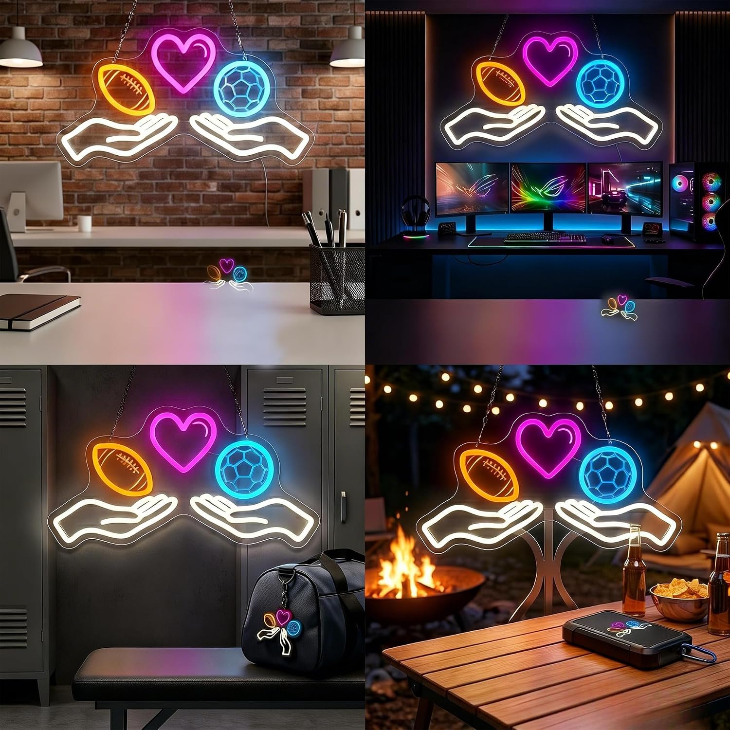 Enseigne néon LED, éclairage n - Home Gym Neon Sign avis et prix